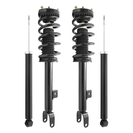 Unity 4-11640-253600-001 Front and Rear Complete Strut Assembly Shock Kit 4-11640-253600-001